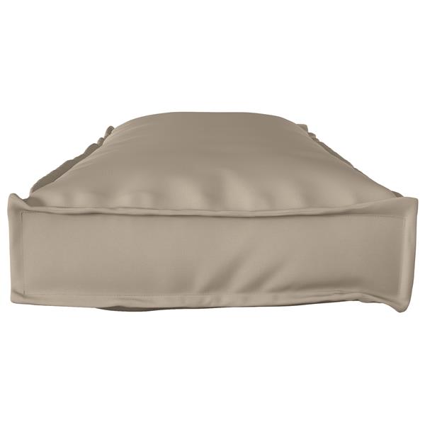 Grote foto vidaxl palletkussen voor bank taupe 120x40x8 cm oxford stof huis en inrichting woningdecoratie