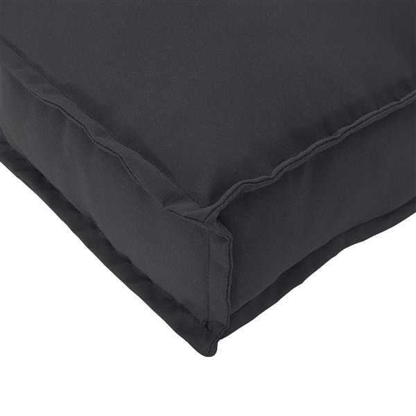 Grote foto vidaxl ligbedkussen zwart 120x40x8 cm oxford stof huis en inrichting woningdecoratie