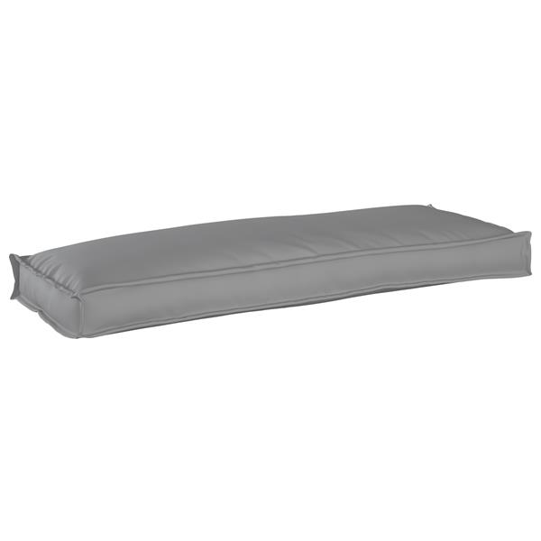 Grote foto vidaxl palletkussen bank 110x40x8 cm oxford stof grijs huis en inrichting woningdecoratie