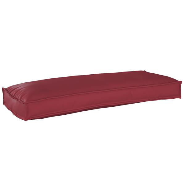 Grote foto vidaxl palletkussen bank 100x40x8 cm oxford stof wijnrood huis en inrichting woningdecoratie
