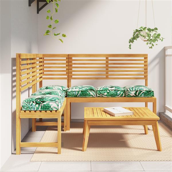 Grote foto vidaxl palletkussens 6 st zitting 40x40x8 cm bladpatroon oxford stof huis en inrichting woningdecoratie
