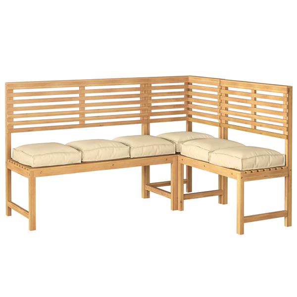 Grote foto vidaxl palletkussens 6 st zitting 40x40x8 cm oxford stof beige huis en inrichting woningdecoratie