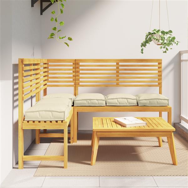 Grote foto vidaxl palletkussens 6 stuks cr me 40x40x8 cm oxford stof huis en inrichting woningdecoratie