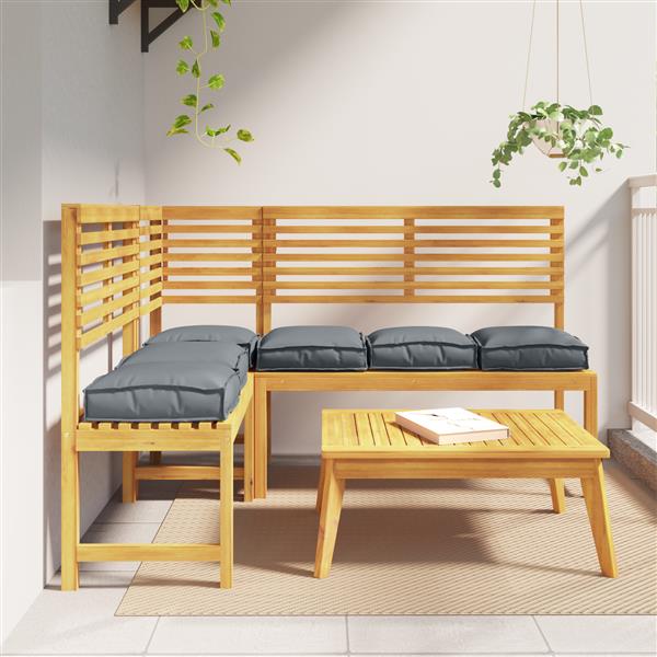 Grote foto vidaxl palletkussens 6 st zitting 40x40x8 cm oxford stof antraciet huis en inrichting woningdecoratie
