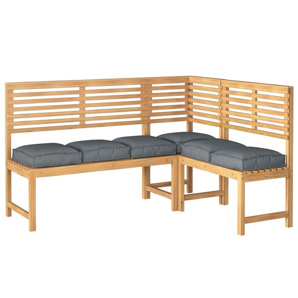 Grote foto vidaxl palletkussens 6 st zitting 40x40x8 cm oxford stof antraciet huis en inrichting woningdecoratie