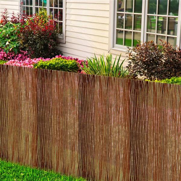 Grote foto vidaxl wilgenscherm 150x300 cm tuin en terras hekken en schuttingen