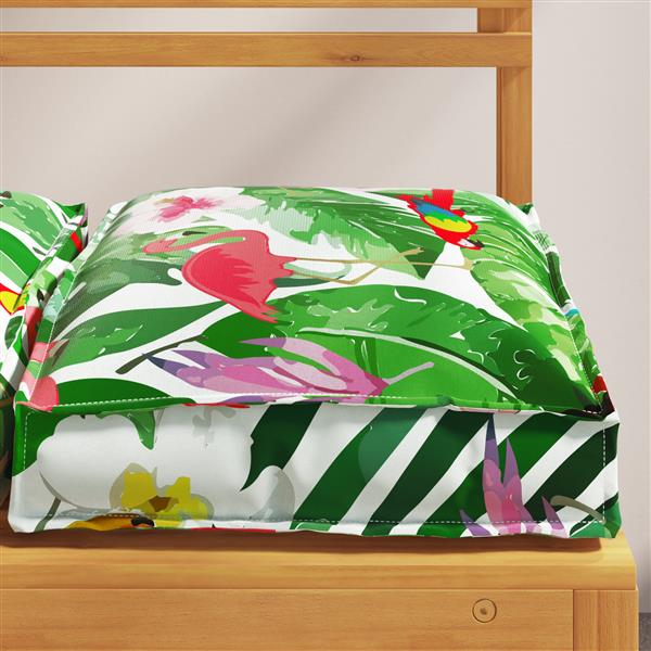 Grote foto vidaxl palletkussens voor zitplaatsen 2 stuks tropisch jungle 40x40x8 cm oxford stof huis en inrichting woningdecoratie