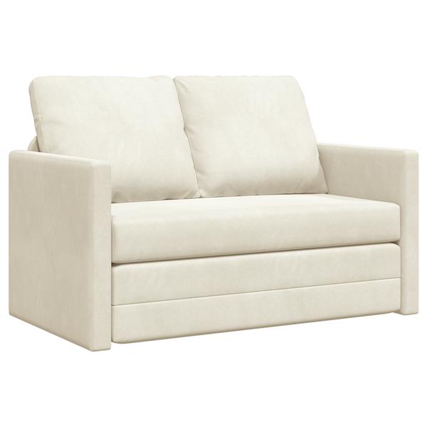Grote foto vidaxl loveseat 2 zits cr me stof hout 2 zits zit veel cr me loveseat huis en inrichting bankstellen