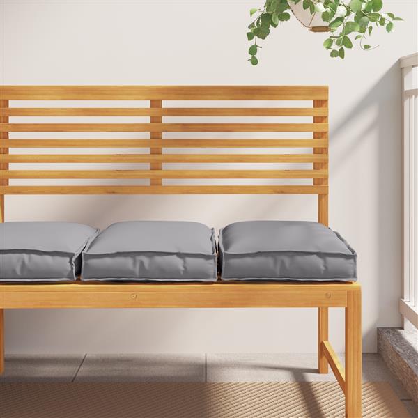 Grote foto vidaxl palletkussens 2 st zitting 40x40x8 cm oxford stof grijs huis en inrichting woningdecoratie