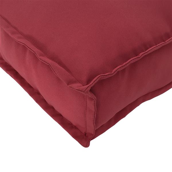 Grote foto vidaxl paletkussen voor zit rugleuning wijnrood 120x60x12 cm oxford stof huis en inrichting woningdecoratie