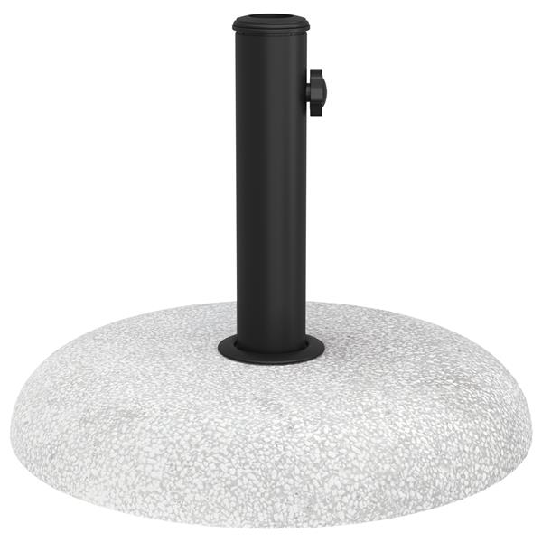 Grote foto vidaxl parasolvoet voor 37 42 52 58mm polen lichtgrijs betonnen 20 kg tuin en terras overige tuin en terras