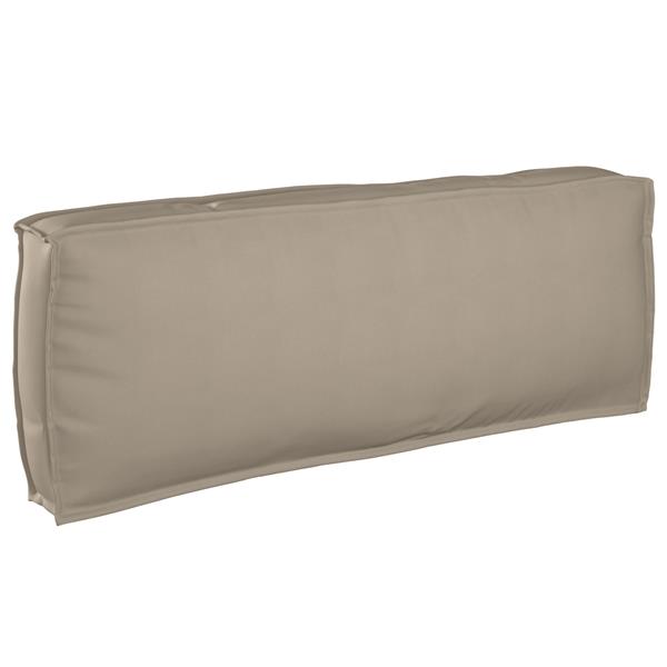 Grote foto vidaxl palletkussen rugleuning 120x40x12 cm oxford stof taupe huis en inrichting woningdecoratie
