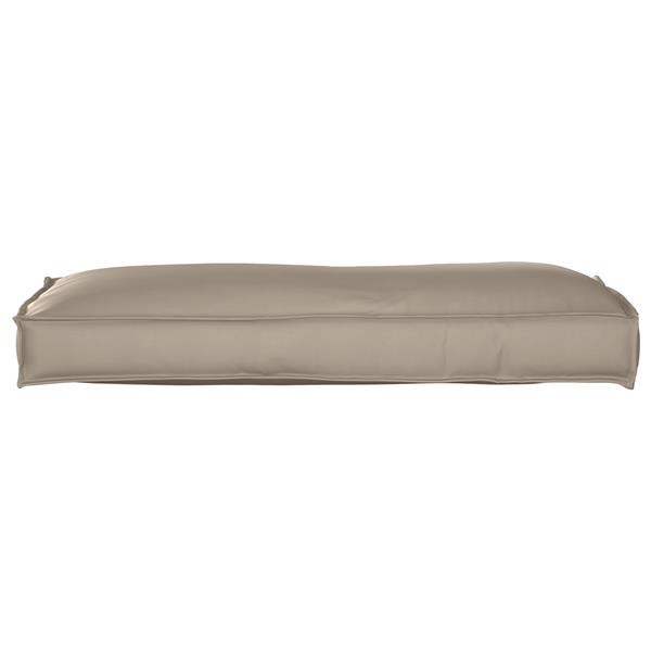 Grote foto vidaxl palletkussen rugleuning 120x40x12 cm oxford stof taupe huis en inrichting woningdecoratie
