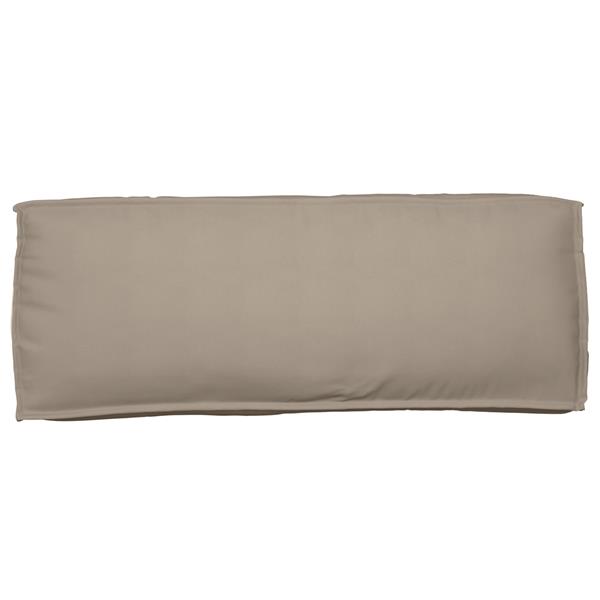 Grote foto vidaxl palletkussen rugleuning 120x40x12 cm oxford stof taupe huis en inrichting woningdecoratie