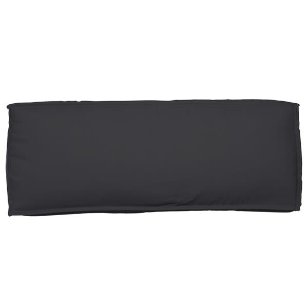Grote foto vidaxl palletkussen rugleuning 120x40x12 cm oxford stof zwart huis en inrichting woningdecoratie