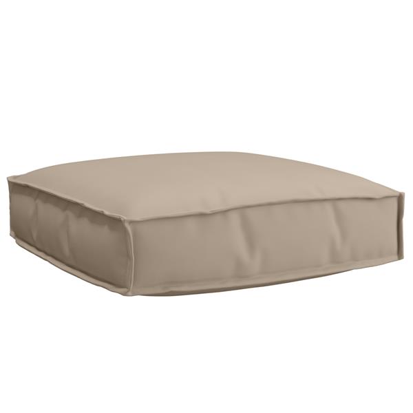 Grote foto vidaxl palletkussen zitting 60x60x12 cm oxford stof taupe huis en inrichting woningdecoratie