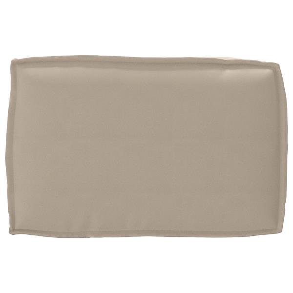 Grote foto vidaxl palletkussen rugleuning 60x40x12 cm oxford stof taupe huis en inrichting woningdecoratie