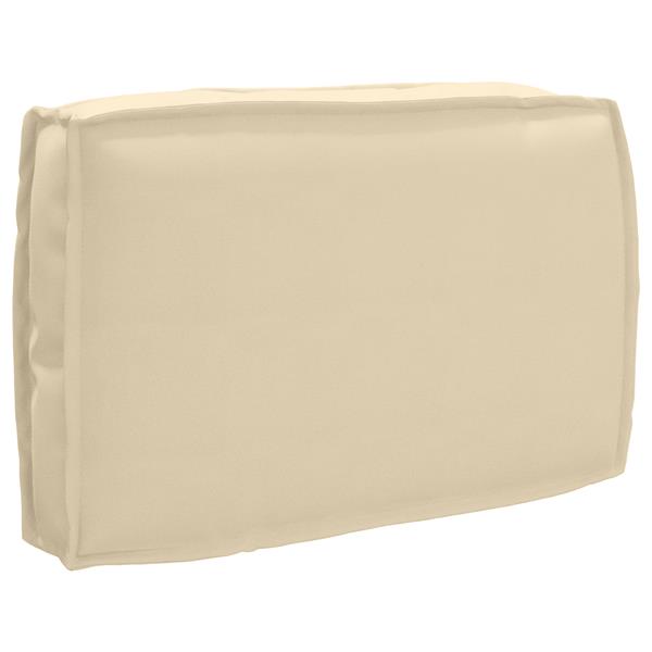 Grote foto vidaxl palletkussen rugleuning 60x40x12 cm oxford stof beige huis en inrichting woningdecoratie