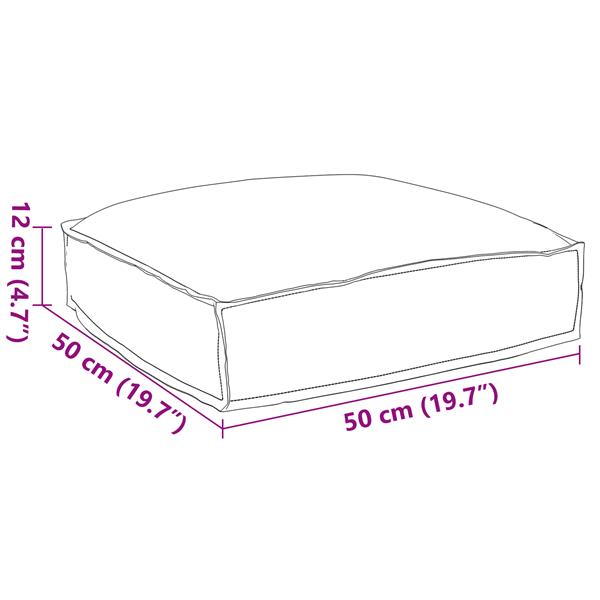 Grote foto vidaxl palletkussen zitting 50x50x12 cm oxford stof cr mekleurig huis en inrichting woningdecoratie