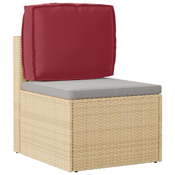 Grote foto vidaxl palletkussen rugleuning 50x40x12 cm oxford stof wijnrood huis en inrichting woningdecoratie