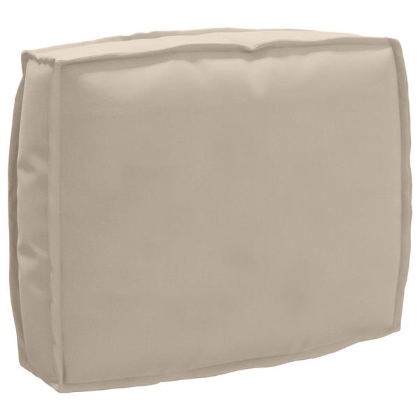 Grote foto vidaxl palletkussen rugleuning 50x40x12 cm oxford stof taupe huis en inrichting woningdecoratie