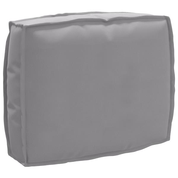 Grote foto vidaxl palletkussen rugleuning 50x40x12 cm oxford stof grijs huis en inrichting woningdecoratie