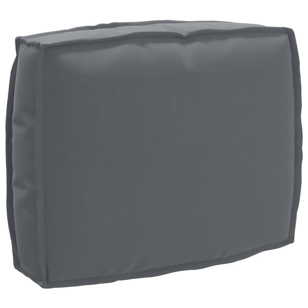 Grote foto vidaxl palletkussen rugleuning 50x40x12 cm oxford stof antraciet huis en inrichting woningdecoratie