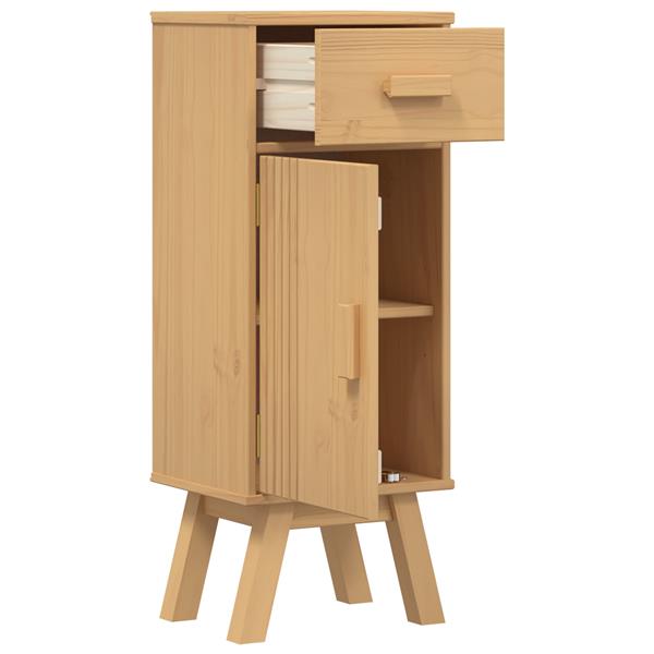 Grote foto vidaxl badkameropbergkast 35x30x90 cm massief grenenhout huis en inrichting complete badkamers