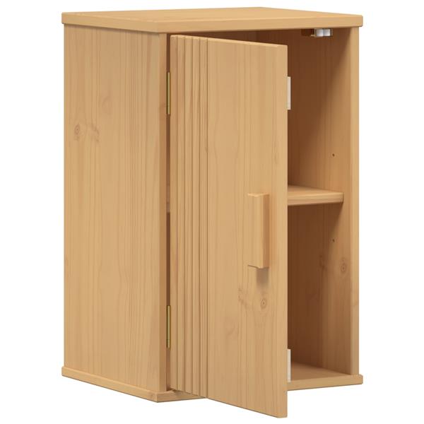 Grote foto vidaxl badkameropbergkast 35x30x55 cm massief grenenhout huis en inrichting complete badkamers