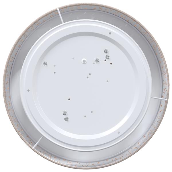 Grote foto vidaxl plafondlamp met sterrenlampscherm 38 cm e27 stof taupe huis en inrichting overige