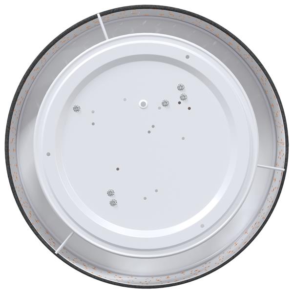 Grote foto vidaxl plafondlamp met sterrenlampscherm 38 cm e27 stof zwart huis en inrichting overige