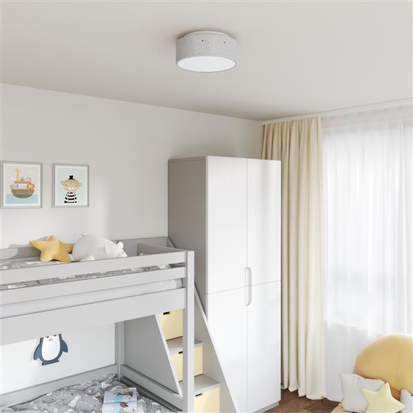 Grote foto vidaxl plafondlamp met sterrenlampscherm 30 cm e27 stof grijs huis en inrichting overige
