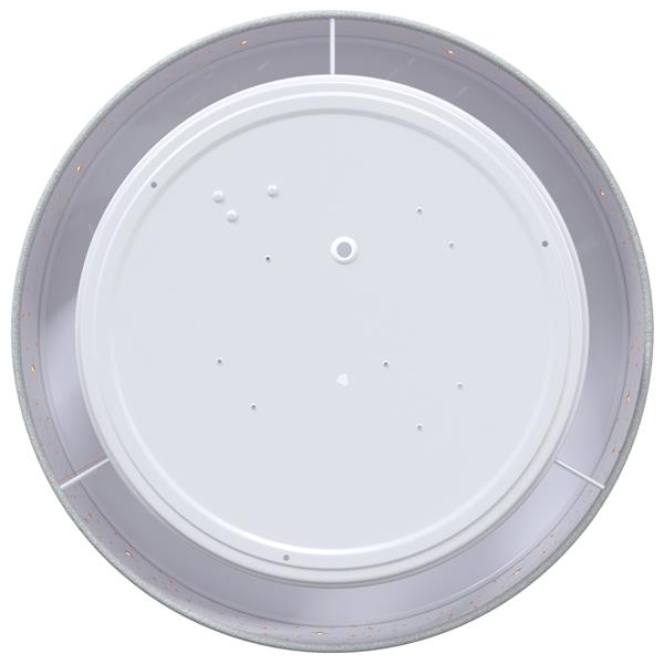 Grote foto vidaxl plafondlamp met sterrenlampscherm 30 cm e27 stof grijs huis en inrichting overige