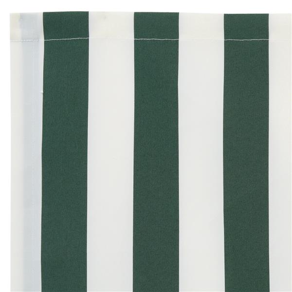 Grote foto vidaxl zonnescherm vervangdoek voor 4.5x3 m frame groen en wit tuin en terras overige tuin en terras