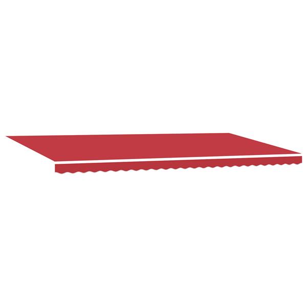Grote foto vidaxl luifel vervangingsdoek voor 6x3 m frame in rood tuin en terras overige tuin en terras
