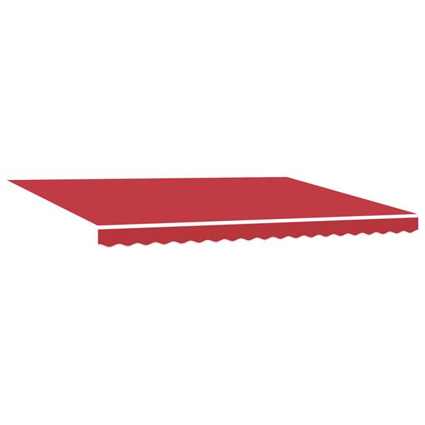Grote foto vidaxl luifel vervangstof voor 4 5x3 m frame rood tuin en terras overige tuin en terras