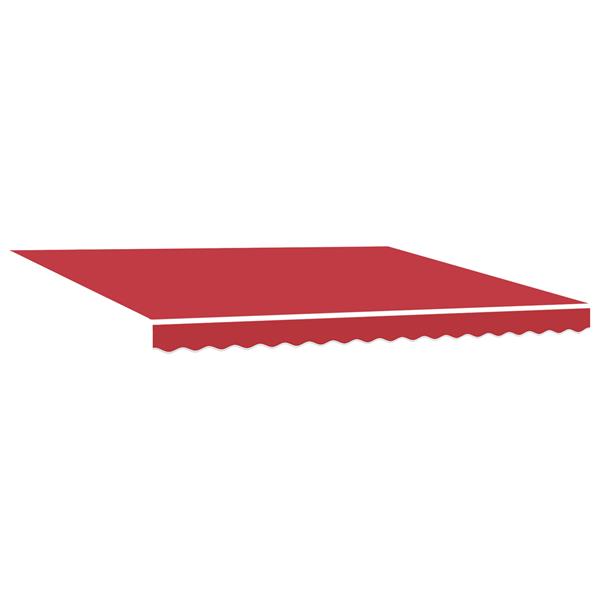 Grote foto vidaxl luifel vervangstof voor 4x3.5 m frame rood tuin en terras overige tuin en terras
