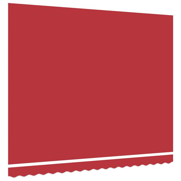 Grote foto vidaxl vervangende stof voor zonnescherm voor 4x3 m frame rood tuin en terras overige tuin en terras
