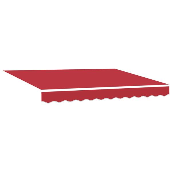 Grote foto vidaxl luifel vervangstof voor 3.5x2.5 m frame rood tuin en terras overige tuin en terras