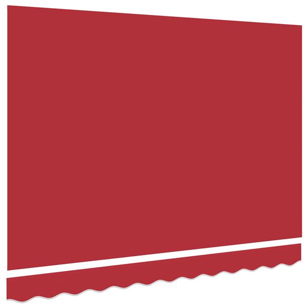 Grote foto vidaxl luifel vervangstof voor 3.5x2.5 m frame rood tuin en terras overige tuin en terras