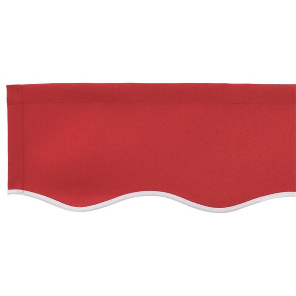 Grote foto vidaxl luifel vervangstof voor 3.5x2.5 m frame rood tuin en terras overige tuin en terras