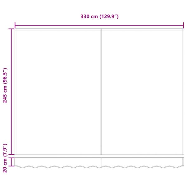 Grote foto vidaxl luifel vervangstof voor 3.5x2.5 m frame rood tuin en terras overige tuin en terras
