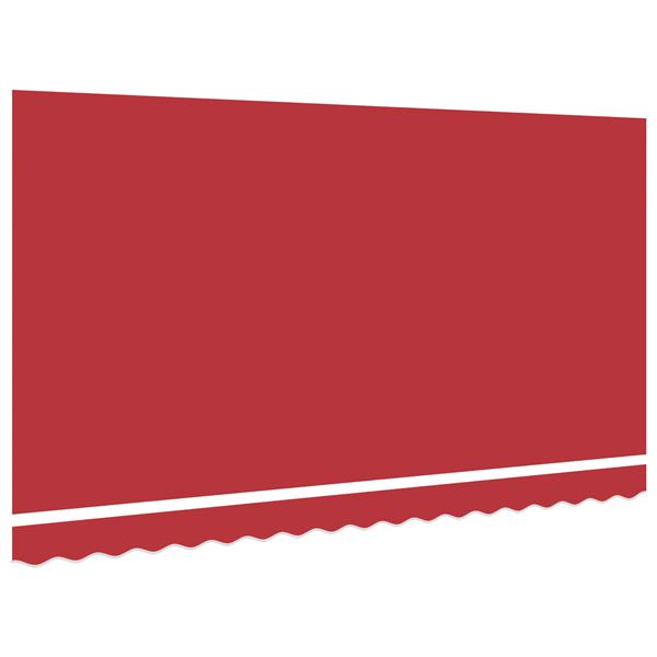 Grote foto vidaxl luifel vervangende stof voor 4x2 m frame rood tuin en terras overige tuin en terras