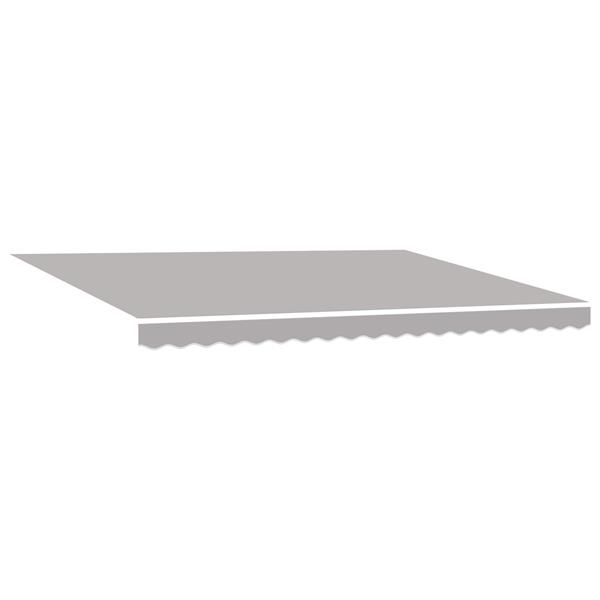Grote foto vidaxl luifel vervangingsstof voor 4.5x3.5 m frame lichtgrijs tuin en terras overige tuin en terras