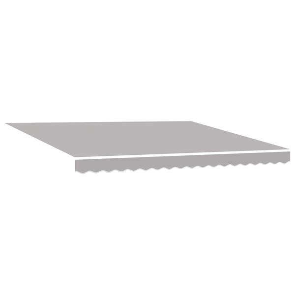 Grote foto vidaxl luifel vervangstof voor 4x3 m frame lichtgrijs tuin en terras overige tuin en terras