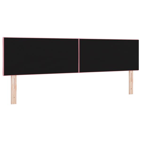 Grote foto vidaxl hoofdbord met ruitjes 180 cm fluweel roze antiek en kunst stoelen en banken
