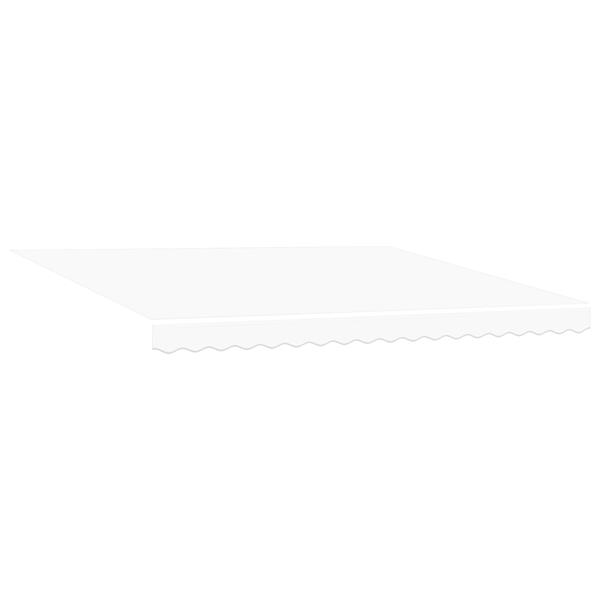 Grote foto vidaxl luifelvervangingsstof voor 4x3 m frame wit tuin en terras overige tuin en terras