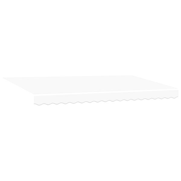 Grote foto vidaxl luifel vervangingsstof voor 4x2 m frame wit tuin en terras overige tuin en terras
