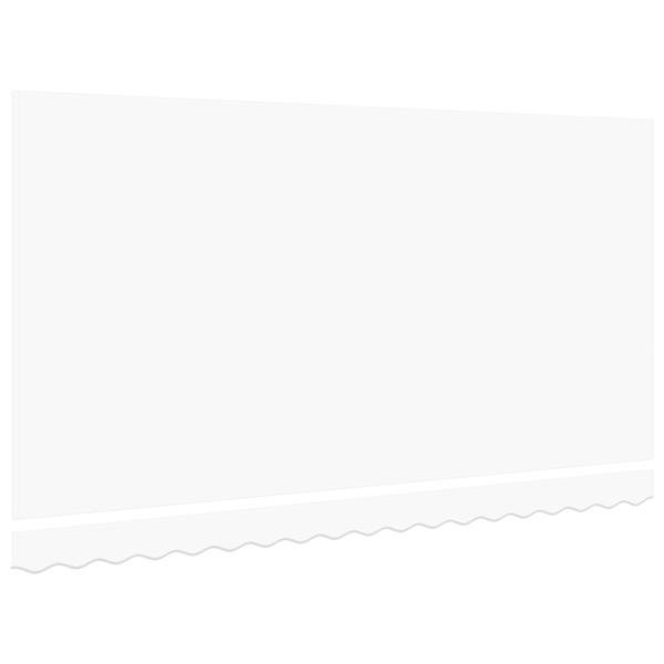 Grote foto vidaxl luifel vervangingsstof voor 4x2 m frame wit tuin en terras overige tuin en terras