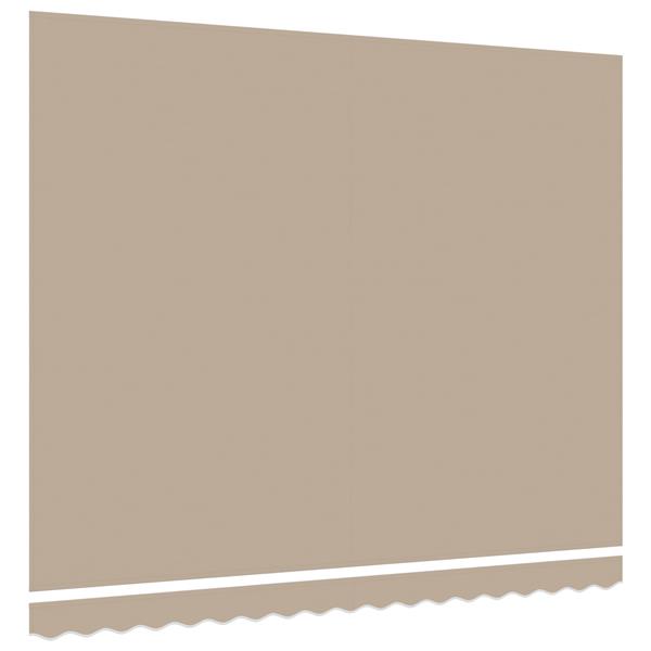 Grote foto vidaxl vervangende luifelstof voor 4x3.5 m frame beige tuin en terras overige tuin en terras